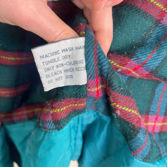 Women's Vintage Green Windsor Bay Coat with Removable Hood Size Large - Picture 7 of 7